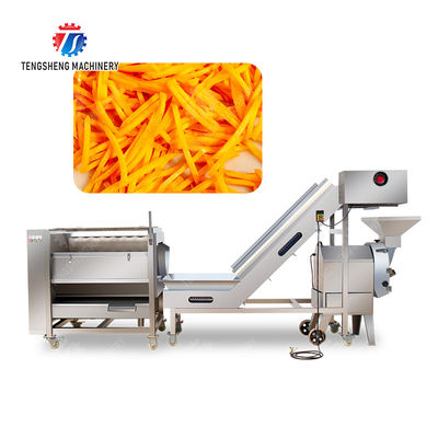 Roller washing and cutting production line Fruit Vegetable FOOD processing production Machine