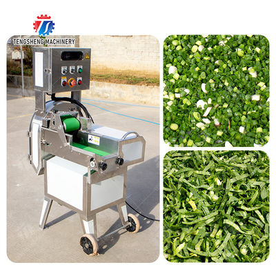 Turnip Mint Leafy Vegetable Cutting Machine Commercial , Blade Vegetable Cubing Machine